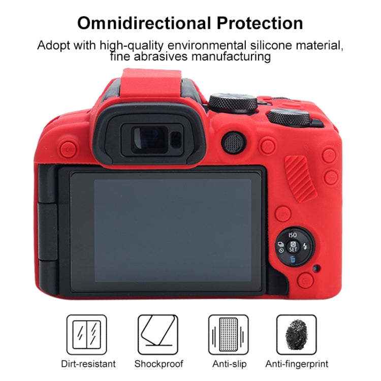 For Canon EOS R10 Soft Silicone Protective Case (Red) - Protective Case by buy2fix | Online Shopping UK | buy2fix