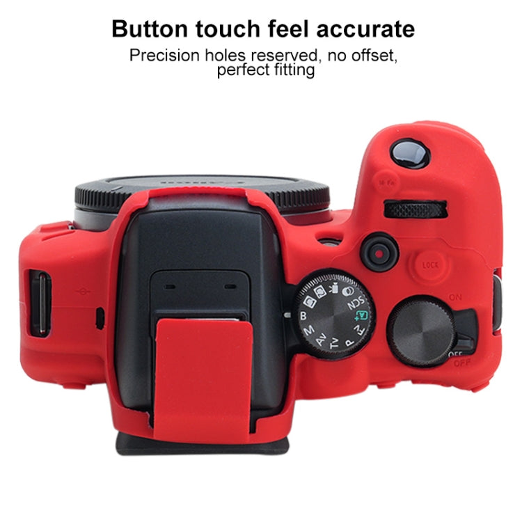 For Canon EOS R10 Soft Silicone Protective Case (Red) - Protective Case by buy2fix | Online Shopping UK | buy2fix