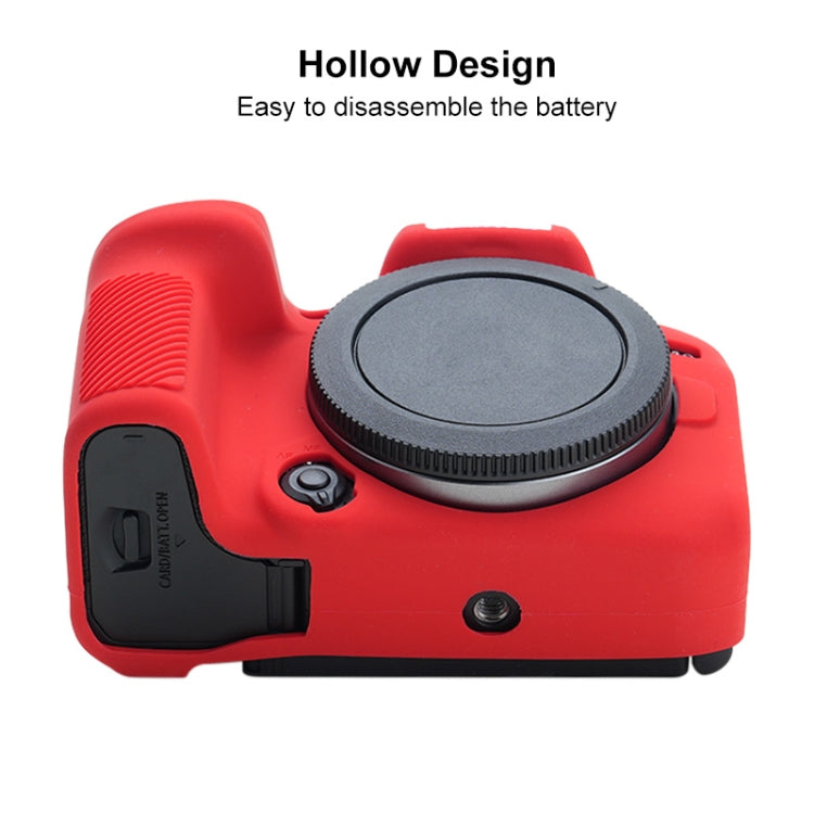 For Canon EOS R10 Soft Silicone Protective Case (Red) - Protective Case by buy2fix | Online Shopping UK | buy2fix