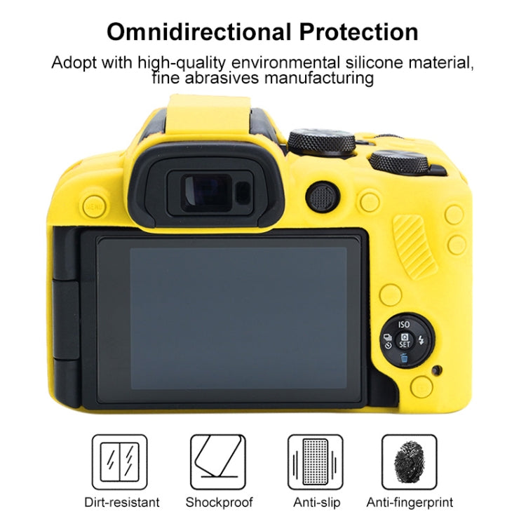 For Canon EOS R10 Soft Silicone Protective Case (Yellow) - Protective Case by buy2fix | Online Shopping UK | buy2fix
