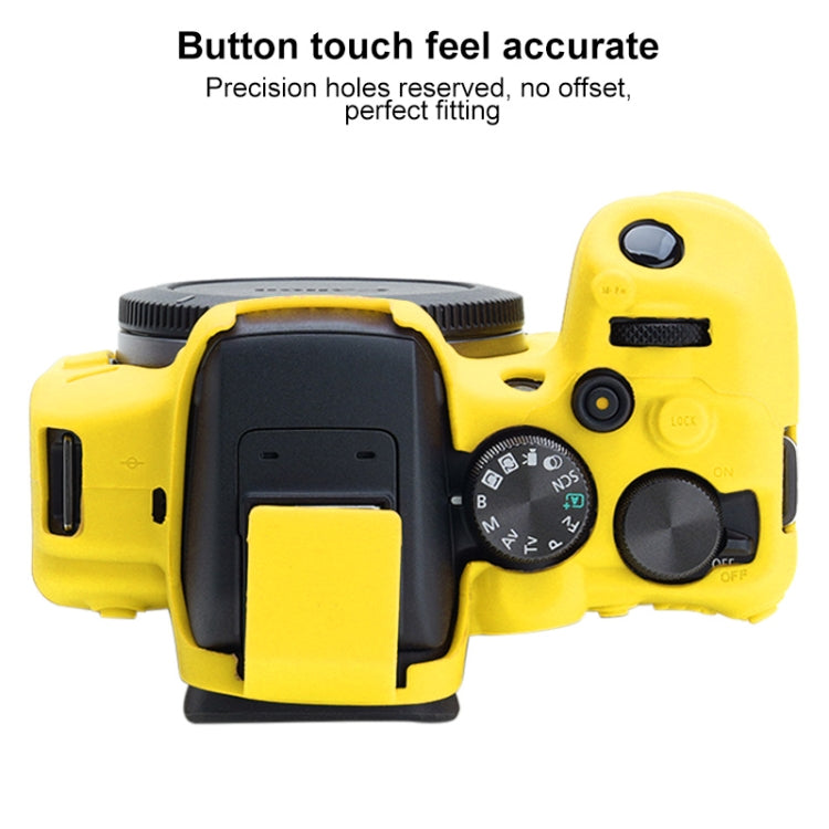For Canon EOS R10 Soft Silicone Protective Case (Yellow) - Protective Case by buy2fix | Online Shopping UK | buy2fix