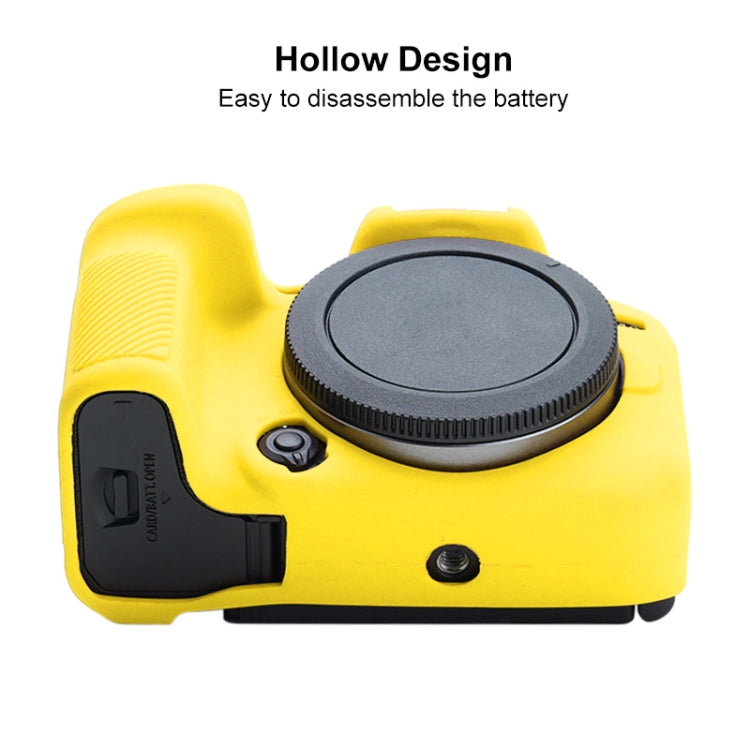 For Canon EOS R10 Soft Silicone Protective Case (Yellow) - Protective Case by buy2fix | Online Shopping UK | buy2fix