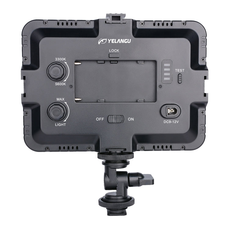 YELANGU YLG0504B 204 LEDs 1000LM 3300-5600K No Polar Dimmable Studio Light Video & Photo Light for Canon, Nikon, DSLR Cameras - by YELANGU | Online Shopping UK | buy2fix