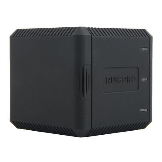 RUIGPRO USB Triple Batteries Housing Charger Box with USB Cable & LED Indicator Light for GoPro HERO6 /5(Black) by RUIGPRO
