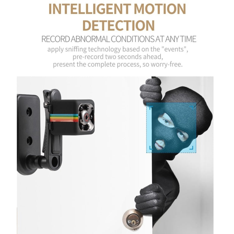 SQ11 Mini DV HD 1080P 2MP Sport Recorder Camera with Holder, Support Monitor Detection & IR Night Vision & TF Card(Black) - Mini Camera by buy2fix | Online Shopping UK | buy2fix