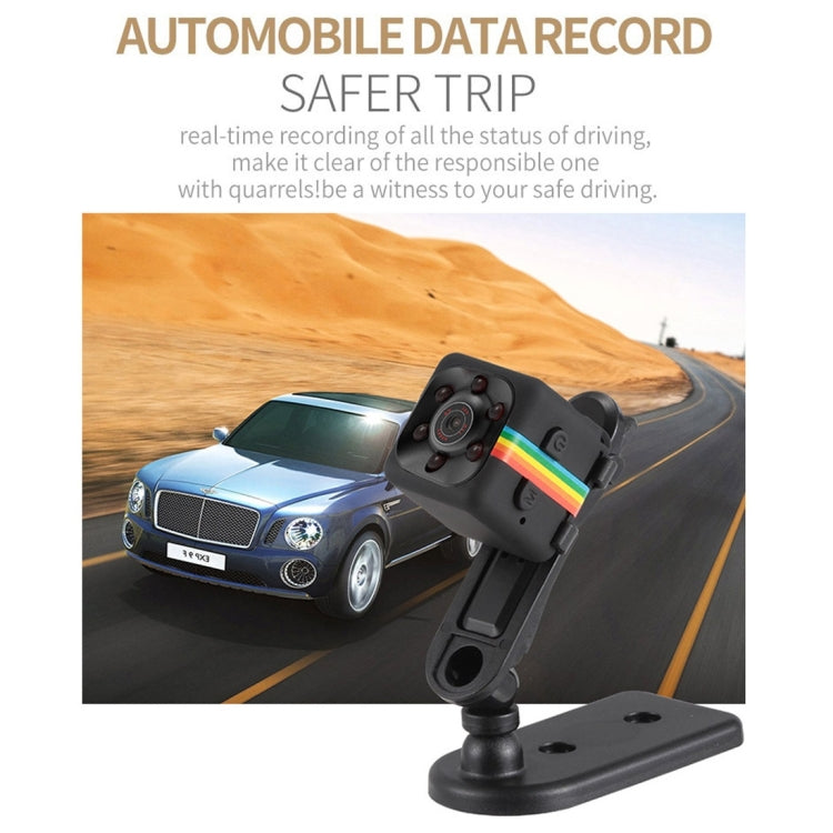 SQ11 Mini DV HD 1080P 2MP Sport Recorder Camera with Holder, Support Monitor Detection & IR Night Vision & TF Card(Black) - Mini Camera by buy2fix | Online Shopping UK | buy2fix