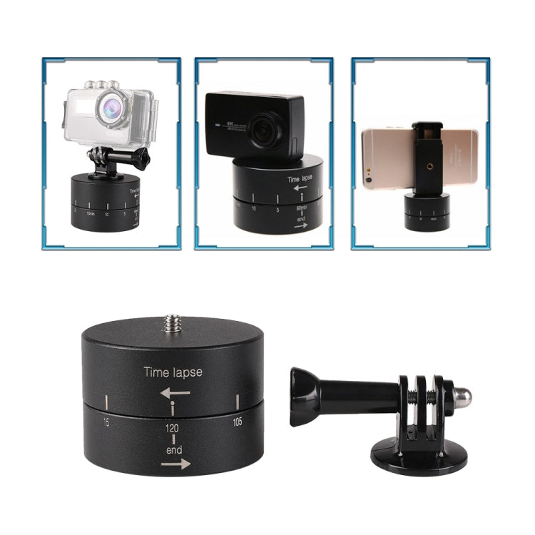120min Auto Rotation Camera Mount for GoPro - Tripod Heads by buy2fix | Online Shopping UK | buy2fix