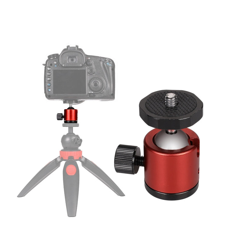 Mini 360 Degree Rotation Panoramic Metal Ball Head for DSLR & Digital Cameras (Red) - Tripod Heads by buy2fix | Online Shopping UK | buy2fix