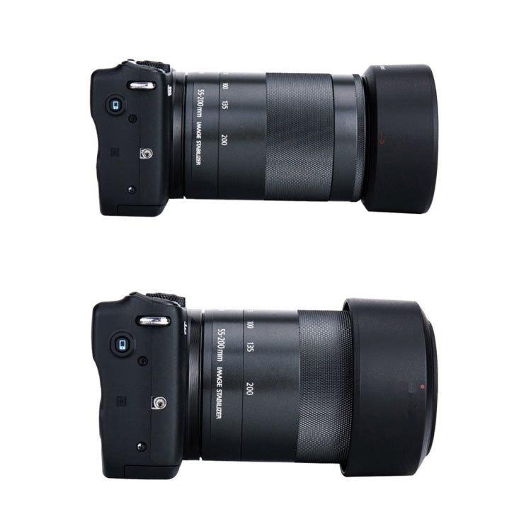 ET54-B Lens Hood Shade for Canon EF-M 55-200mm STM Lens - Lens Hood by buy2fix | Online Shopping UK | buy2fix