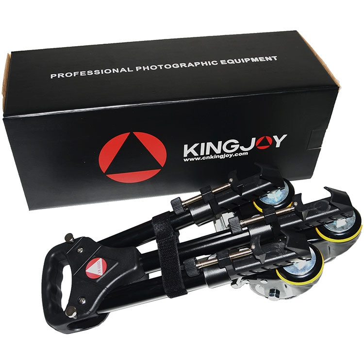 Kingjoy VX-600D Aluminium Alloy Camera Big Foot Wheel Tripod Pulley Base - Other Accessories by buy2fix | Online Shopping UK | buy2fix