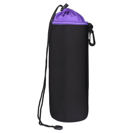 SLR Camera Lens Bag Micro Single Lens Bag Lens Inner Bile Bag Waterproof Protective Case Plus Velvet Thickening, Diameter: 10cm, Height: 25cm(Purple) by buy2fix