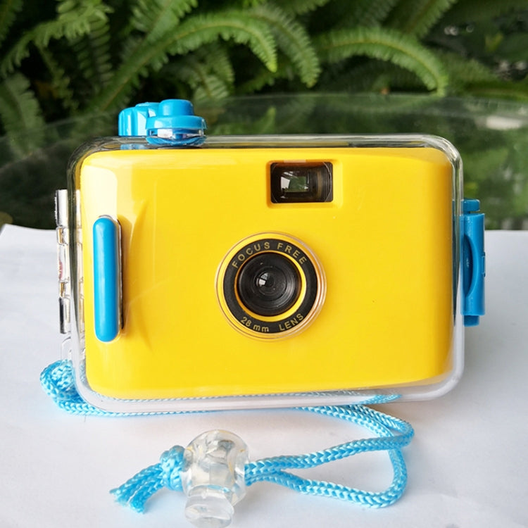 SUC4 5m Waterproof Retro Film Camera Mini Point-and-shoot Camera for Children (Yellow) - Children Cameras by buy2fix | Online Shopping UK | buy2fix