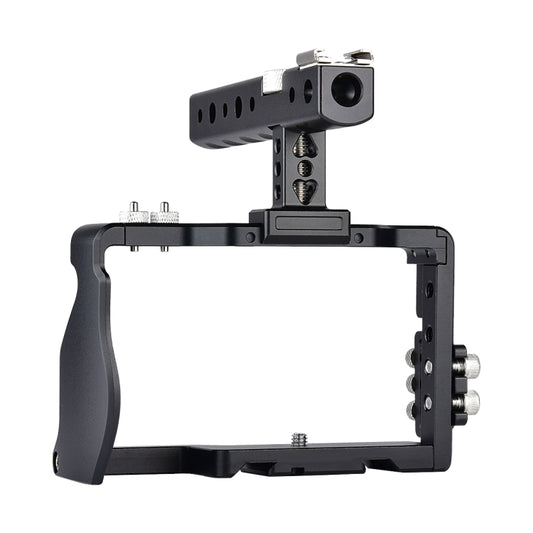 YELANGU C6 Camera Video Cage Handle Stabilizer for Sony A6000 / A6300 / A6500 / A6400(Black) by YELANGU