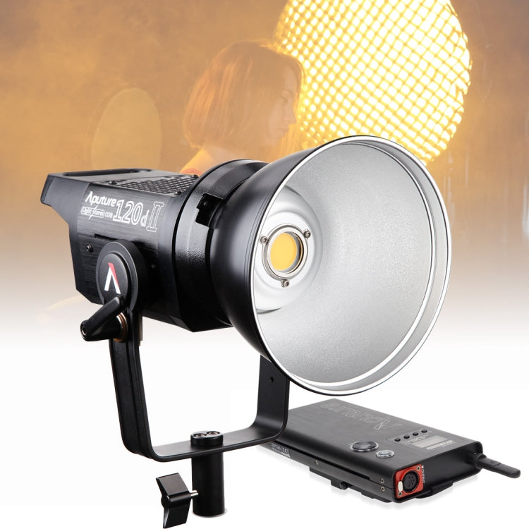 Aputure LS C120D II High Color Restoration CRI 96 Light Storm Natural White Light 5500K COB LED Studio Video Light with 2.4GHz Wireless Remote & Control Box (Black) - by Aputure | Online Shopping UK | buy2fix