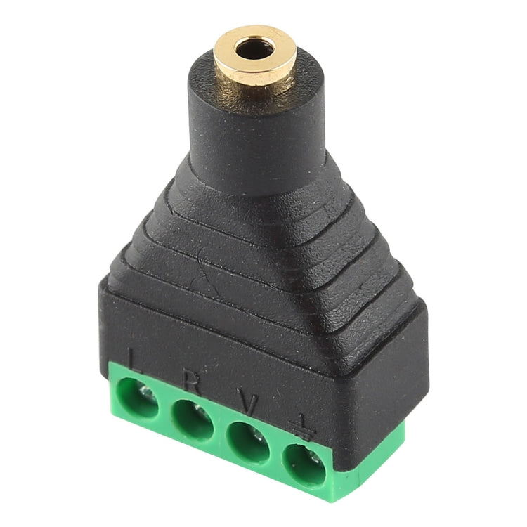 2.5mm Female Plug 4 Pin Terminal Block Stereo Audio Connector by buy2fix