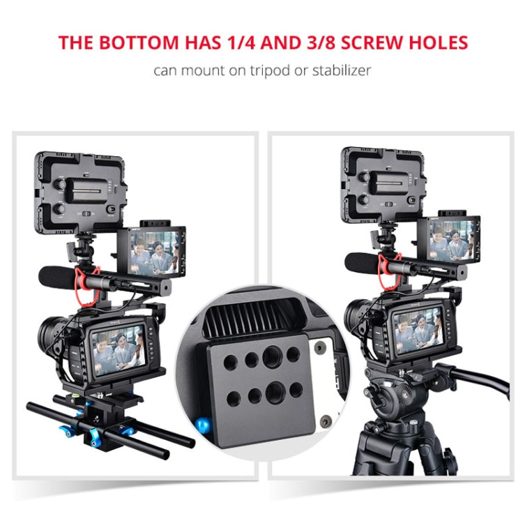 YELANGU C9-A YLG0911A Handle Video Camera Cage Stabilizer for DJI BMPCC 4K(Black) by YELANGU