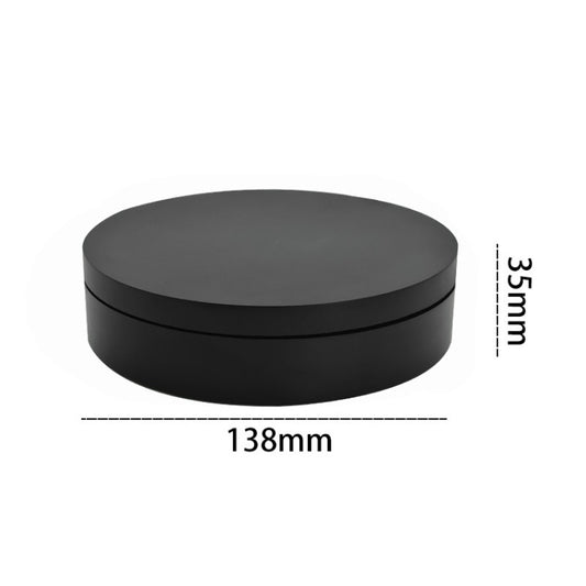 13.8cm USB Charging Smart 360 Degree Rotating Turntable Display Stand Video Shooting Props Turntable for Photography, Load 3kg(Black) by buy2fix