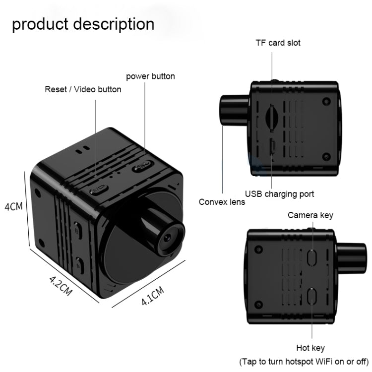 R89 Full HD 1080P WiFi Mini DV Recorder Camera, Support Monitor Detection & Night Vision & Loop Recording & TF Card - Mini Camera by buy2fix | Online Shopping UK | buy2fix