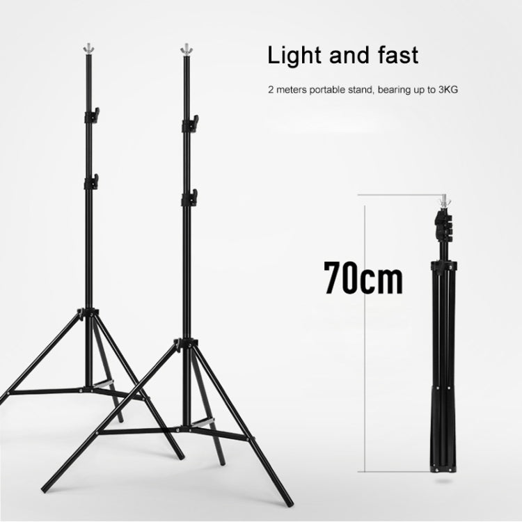 200x200cm Photo Studio Background Support Stand Backdrop Crossbar Bracket Kit - Support Stands by buy2fix | Online Shopping UK | buy2fix