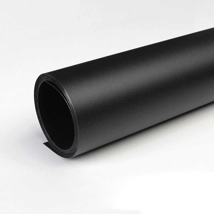 120x200cm PVC Paper Matte Photography Background(Black) - Solid Color by buy2fix | Online Shopping UK | buy2fix