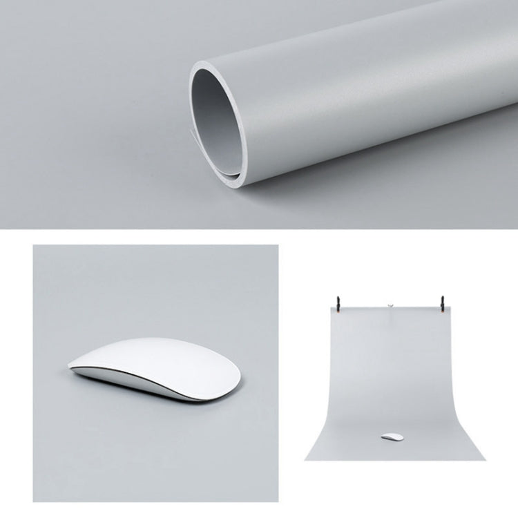 120x200cm PVC Paper Matte Photography Background(Grey) - Solid Color by buy2fix | Online Shopping UK | buy2fix