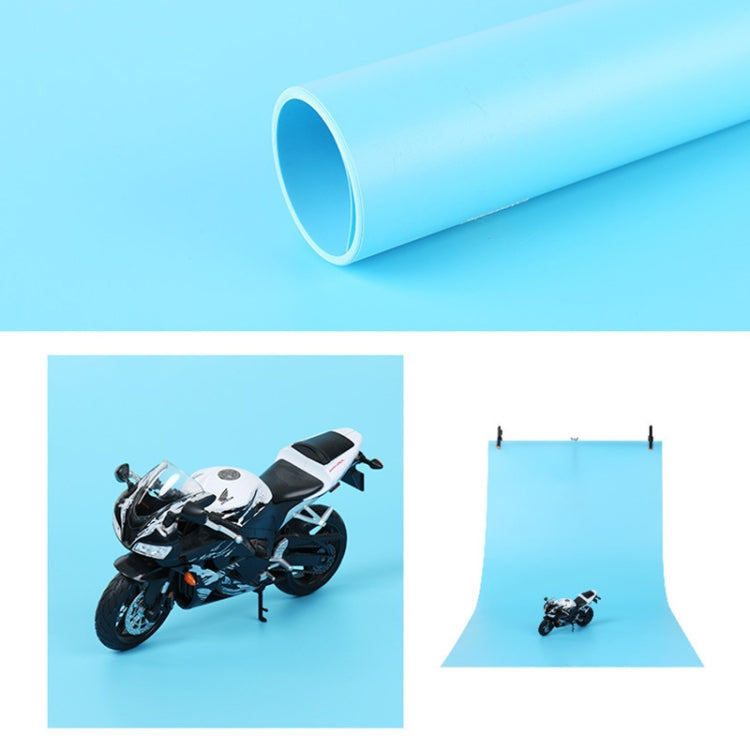 120x200cm PVC Paper Matte Photography Background(Blue) - Solid Color by buy2fix | Online Shopping UK | buy2fix