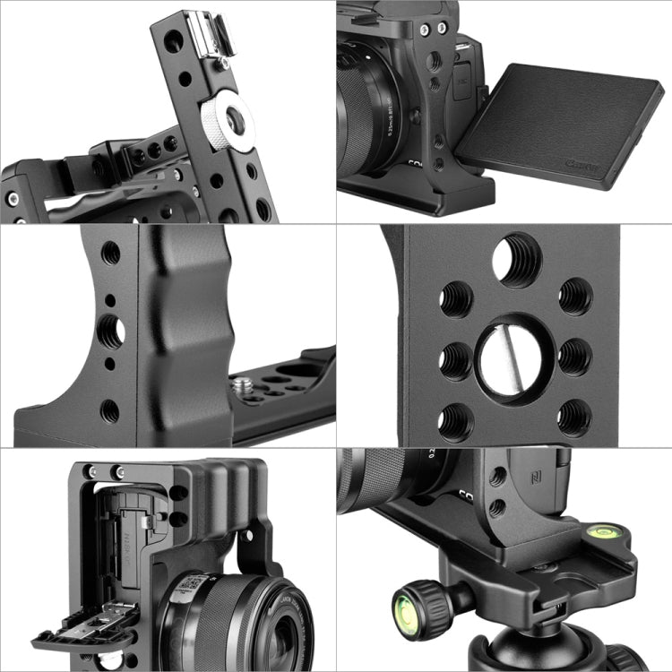 YELANGU C14-A YLG0714A-A Video Camera Cage Stabilizer for Canon EOS M50 (Black) - Camera Cage by YELANGU | Online Shopping UK | buy2fix