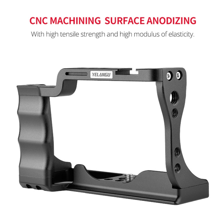 YELANGU C14-A YLG0714A-A Video Camera Cage Stabilizer for Canon EOS M50 (Black) - Camera Cage by YELANGU | Online Shopping UK | buy2fix
