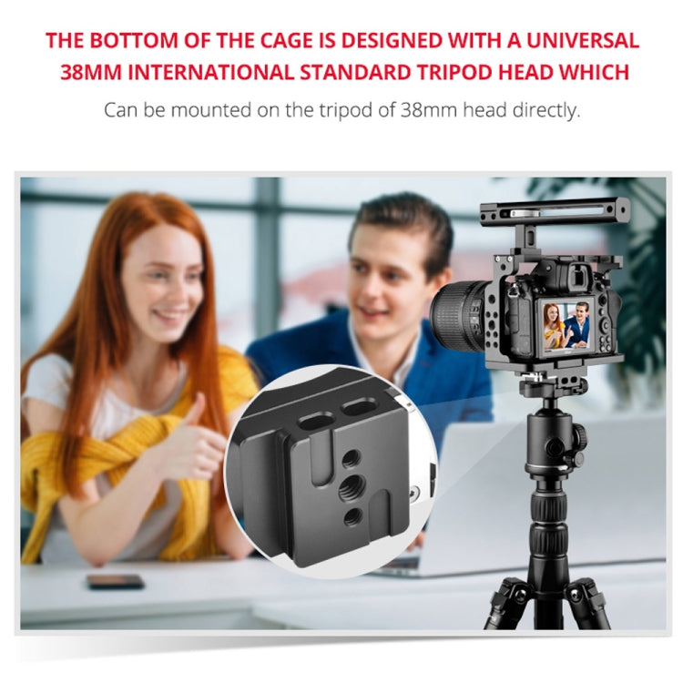 YELANGU C15-B YLG0711A-A Video Camera Cage Stabilizer with Handle for Nikon Z6 / Z7(Black) by YELANGU