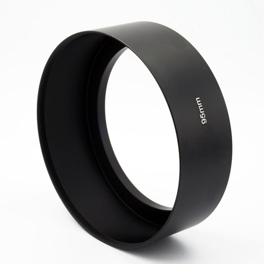 95mm Thread Type Straight Tube Full Metal Lens Hood Shade for Medium Telephoto Lens - Lens Hood by buy2fix | Online Shopping UK | buy2fix