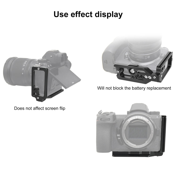 1/4 inch Vertical Shoot Quick Release L Plate Bracket Base Holder for Nikon Z6 / Z7 - L-Bracket by buy2fix | Online Shopping UK | buy2fix