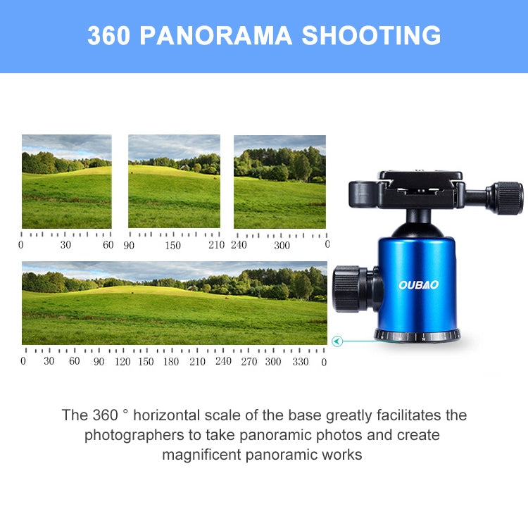 TRIOPO Oubao A-688 Adjustable Portable Aluminum Alloy Tripod with Ball Head for SLR Camera - Tripods by TRIOPO | Online Shopping UK | buy2fix