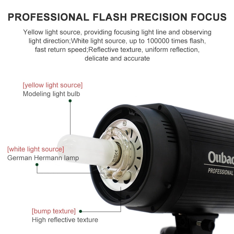 TRIOPO Oubao TTR600W Studio Flash with E27 150W Light Bulb - Shoe Mount Flashes by TRIOPO | Online Shopping UK | buy2fix