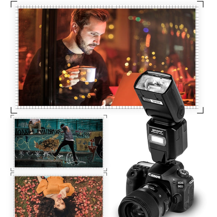 Triopo TR-666 2000mAh 2.4G Wireless Dual TTL Mode Flash Speedlite for Canon / Nikon DSLR Cameras by TRIOPO