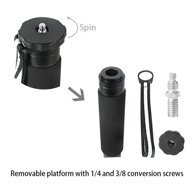 BEXIN P306C Portable Travel Outdoor DSLR Camera Carbon Fiber Monopod Holder (Black) - Monopods by BEXIN | Online Shopping UK | buy2fix
