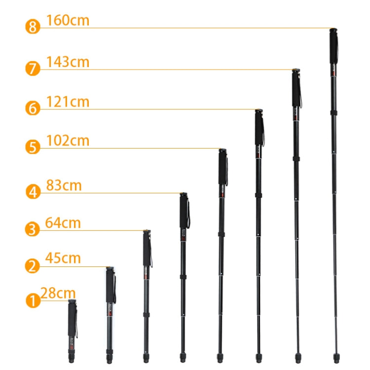 BEXIN P308B Portable Travel Outdoor DSLR Camera Aluminum Alloy Monopod Holder (Black) - Monopods by BEXIN | Online Shopping UK | buy2fix