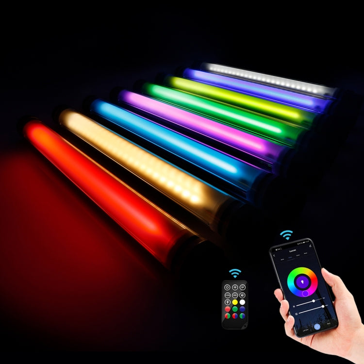 LUXCeO P7RGB Pro Colorful Photo LED Stick Video Light APP Control Adjustable Color Temperature Waterproof Handheld LED Fill Light with Remote Control - by LUXCeO | Online Shopping UK | buy2fix