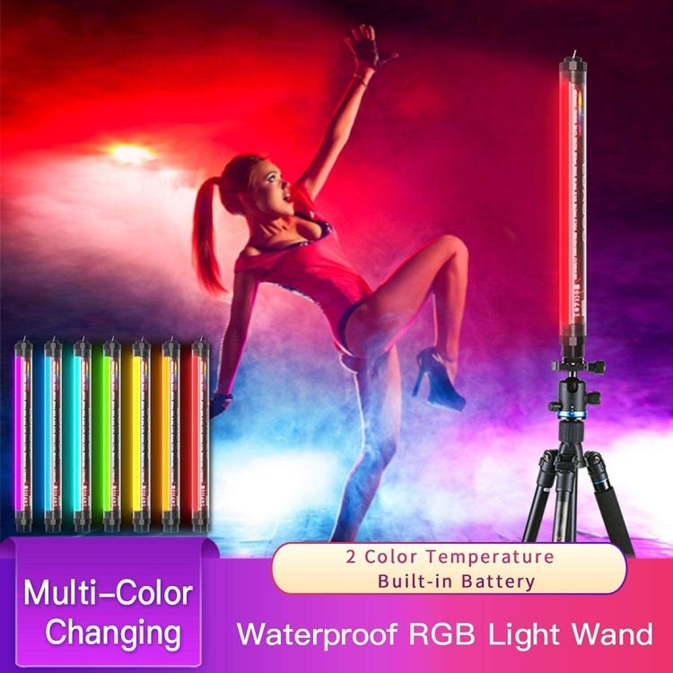 LUXCeO P7RGB Pro Colorful Photo LED Stick Video Light APP Control Adjustable Color Temperature Waterproof Handheld LED Fill Light with Remote Control - by LUXCeO | Online Shopping UK | buy2fix