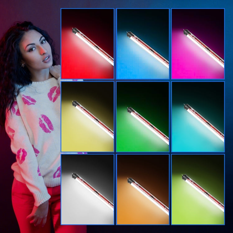LUXCeO P7RGB Pro Colorful Photo LED Stick Video Light APP Control Adjustable Color Temperature Waterproof Handheld LED Fill Light with Remote Control - by LUXCeO | Online Shopping UK | buy2fix