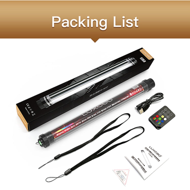LUXCeO P7RGB Colorful Photo LED Stick Video Light APP Control Adjustable Color Temperature Waterproof Handheld LED Fill Light with Remote Control - by LUXCeO | Online Shopping UK | buy2fix