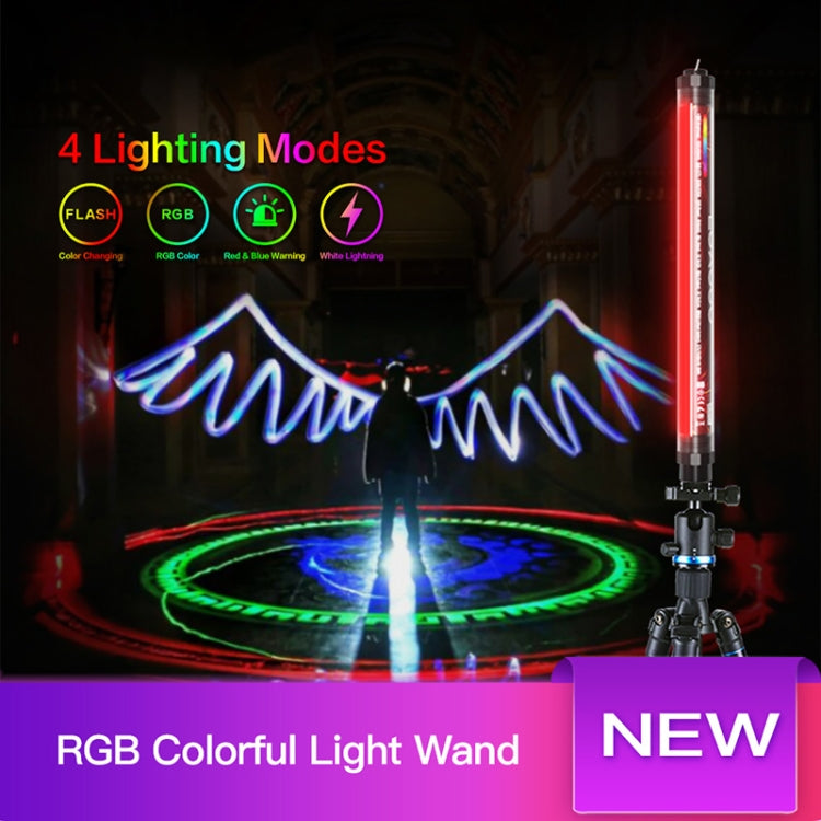 LUXCeO P7RGB Colorful Photo LED Stick Video Light APP Control Adjustable Color Temperature Waterproof Handheld LED Fill Light with Remote Control - by LUXCeO | Online Shopping UK | buy2fix
