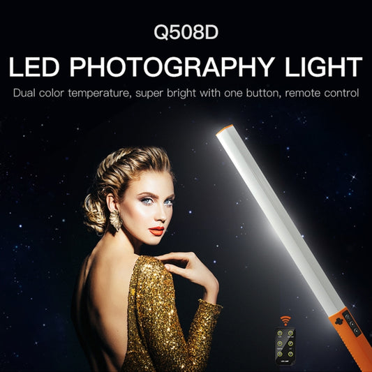 LUXCeO Q508D Dual Color Temperature Photo LED Stick Video Light Handheld LED Fill Light Flash Lighting Lamp(Orange) - by LUXCeO | Online Shopping UK | buy2fix