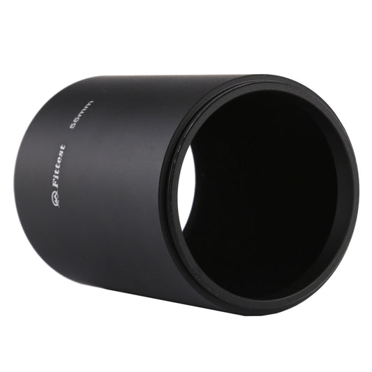 FITTEST 55mm Thread Type Straight Tube Full Metal Lens Hood Shade for Medium Telephoto Lens by FITTEST