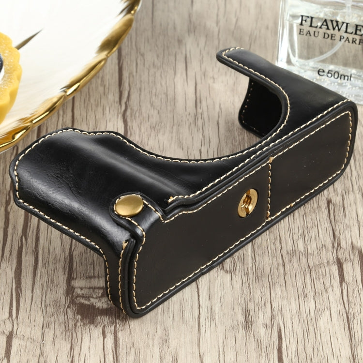 1/4 inch Thread PU Leather Camera Half Case Base for FUJIFILM X100V (Black) - Half Case by buy2fix | Online Shopping UK | buy2fix