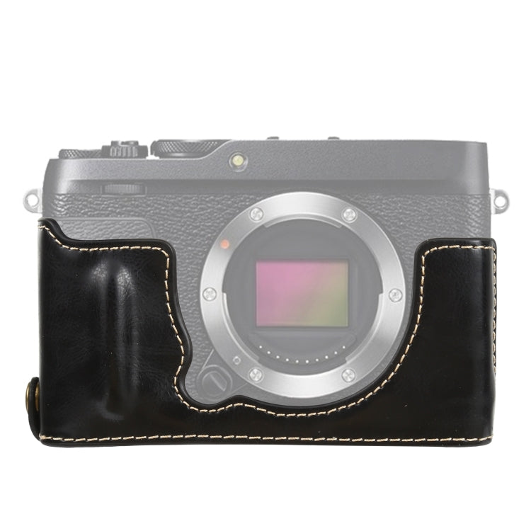 1/4 inch Thread PU Leather Camera Half Case Base for FUJIFILM XE4 (Black) - Half Case by buy2fix | Online Shopping UK | buy2fix
