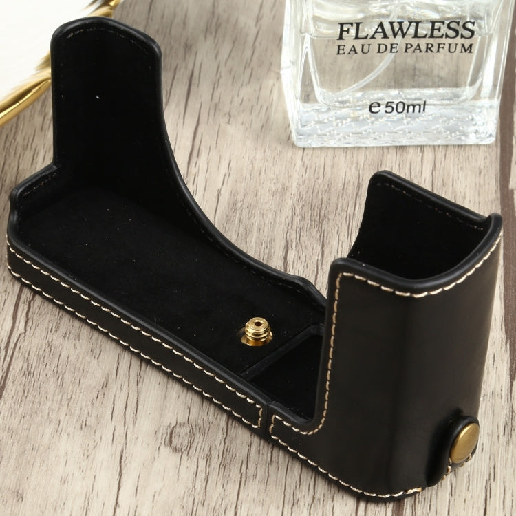 1/4 inch Thread PU Leather Camera Half Case Base for FUJIFILM XE4 (Black) - Half Case by buy2fix | Online Shopping UK | buy2fix