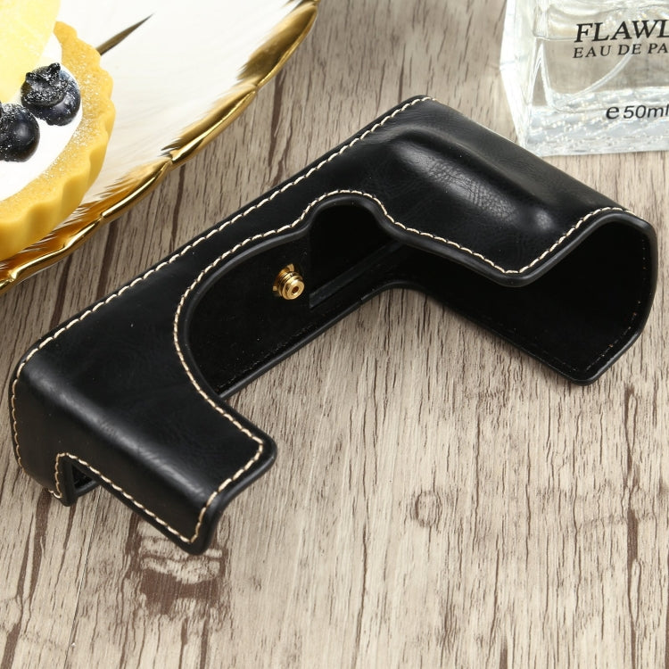 1/4 inch Thread PU Leather Camera Half Case Base for FUJIFILM XE4 (Black) - Half Case by buy2fix | Online Shopping UK | buy2fix