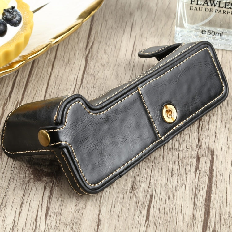 1/4 inch Thread PU Leather Camera Half Case Base for FUJIFILM X-T4 (Black) - Half Case by buy2fix | Online Shopping UK | buy2fix