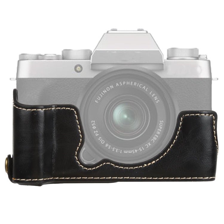 1/4 inch Thread PU Leather Camera Half Case Base for FUJIFILM XT200 (Black) - Half Case by buy2fix | Online Shopping UK | buy2fix