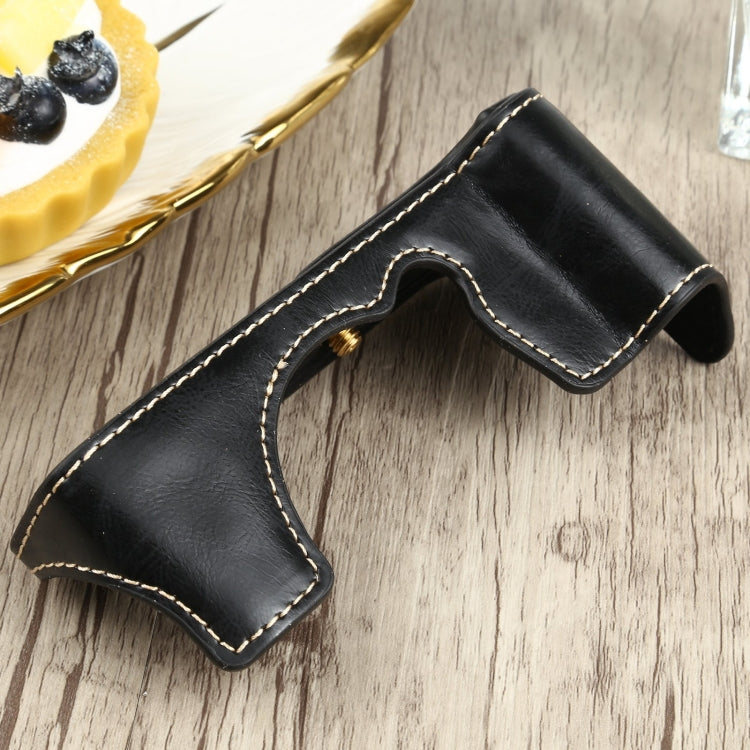 1/4 inch Thread PU Leather Camera Half Case Base for FUJIFILM XT200 (Black) - Half Case by buy2fix | Online Shopping UK | buy2fix
